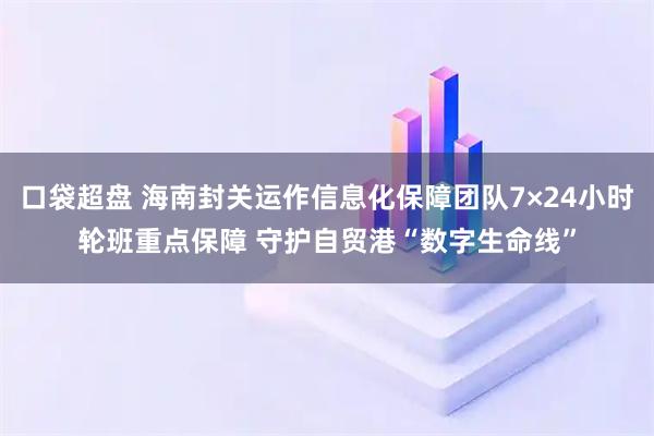 口袋超盘 海南封关运作信息化保障团队7×24小时轮班重点保障 守护自贸港“数字生命线”
