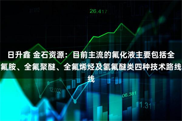 日升鑫 金石资源：目前主流的氟化液主要包括全氟胺、全氟聚醚、全氟烯烃及氢氟醚类四种技术路线